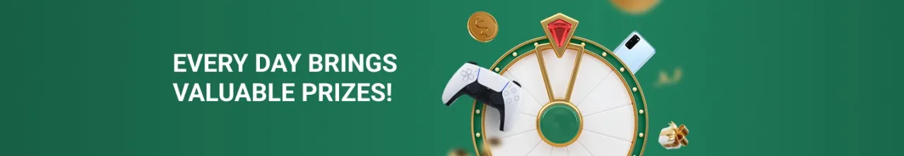 Daily prizes promo banner